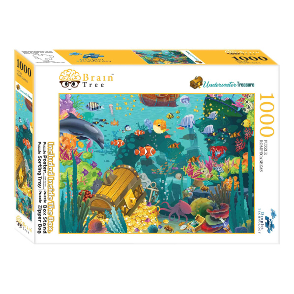 Brain Tree Puzzle Poklad pod hladinou 1000 dílků Brain Tree Puzzle Poklad pod hladinou 1000 dílků