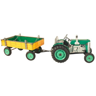 Kovap Traktor ZETOR s valníkom zelený – plastové disky