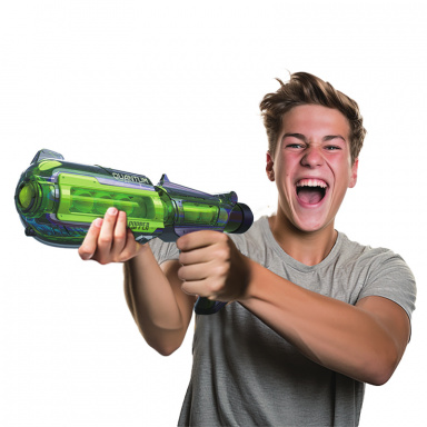 QUANTUM Plopper pištoľ + 12 loptičiek