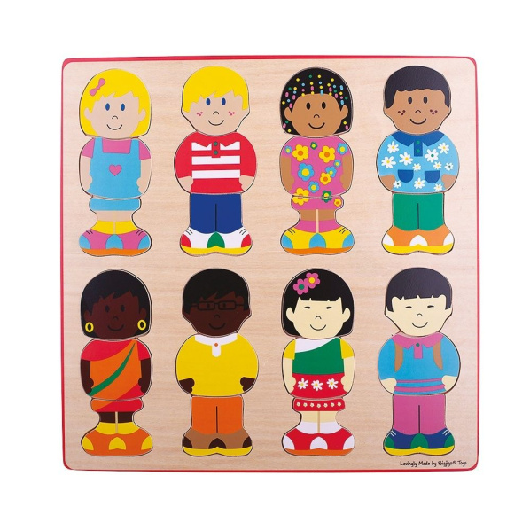 Bigjigs Toys Vkládací puzzle kamarádi Bigjigs Toys Vkládací puzzle kamarádi
