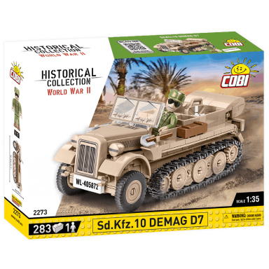 Cobi 2273 Nemecké polopásové vozidlo Sd.Kfz. 10 Demag D7