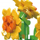 Mould King 24113 Mini kvety v črepníku – Slnečnica, Čerešňový kvet, Kvet fantázie
