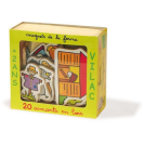 Vilac drevené magnetky Záhrada (20 ks)