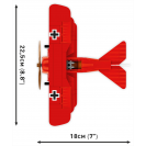 COBI 2996 Nemecké stíhacie lietadlo Fokker Dr.I Red Baron