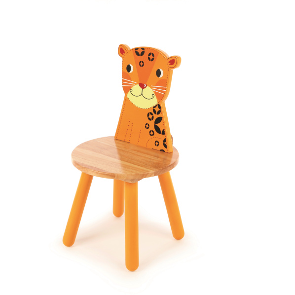 Tidlo Dřevěná židle Animal leopard Tidlo Dřevěná židle Animal leopard