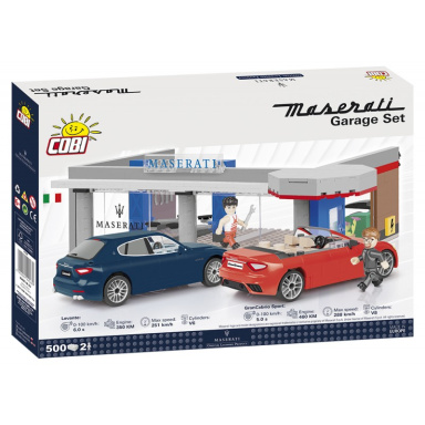 Cobi 24568 Youngtimer Maserati Garáž, 1:35, 500 k, 2 f