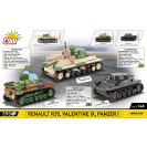 COBI 2740 Renault R35,Valentine IX, Panzer I,1:35, 595 k
