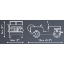 COBI 24517 Americký terénny automobil Jeep Willys CJ-2A