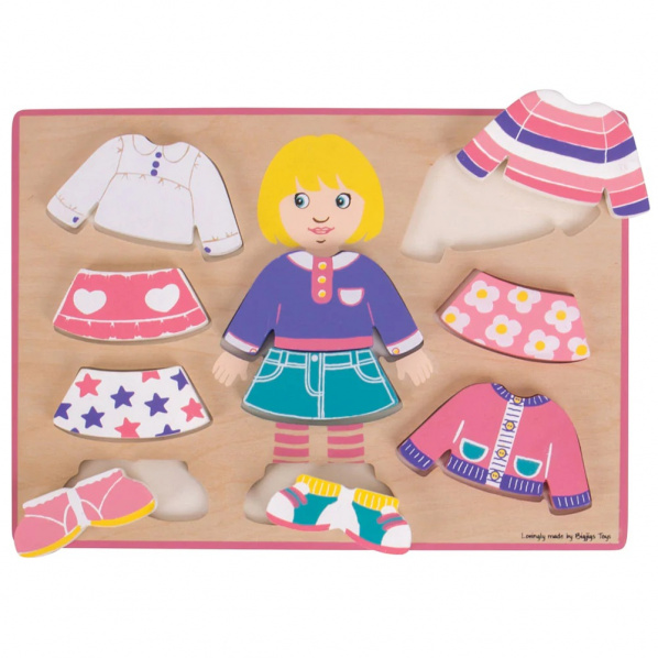 Bigjigs Baby Oblékací puzzle holčička Bigjigs Baby Oblékací puzzle holčička