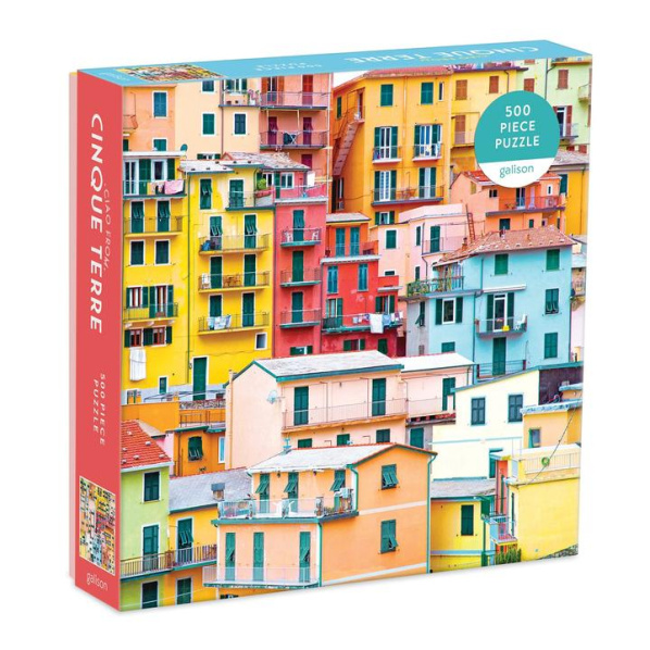 Galison Puzzle Pozdrav z Cinque Terre 500 dílků Galison Puzzle Pozdrav z Cinque Terre 500 dílků