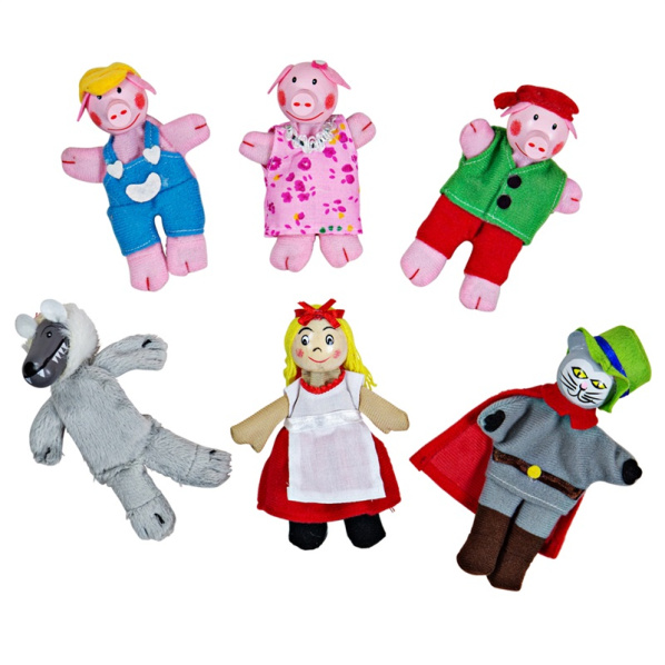 Bigjigs Toys Prstoví maňásci pohádkové postavičky Bigjigs Toys Prstoví maňásci pohádkové postavičky