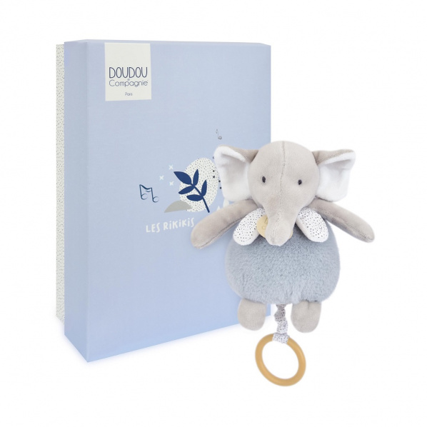 Doudou Plyšový slon hrající melodii 20 cm Doudou Plyšový slon hrající melodii 20 cm