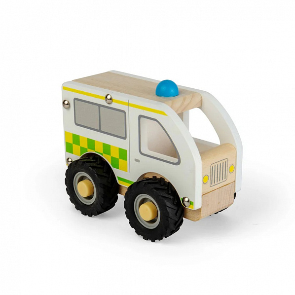 Bigjigs Toys Dřevěná mini sanitka Bigjigs Toys Dřevěná mini sanitka