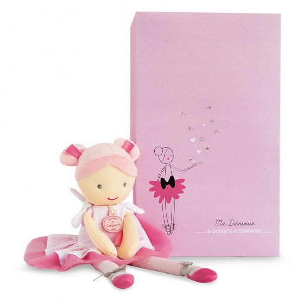 Doudou Jolijou Panenka baletka Lily Rose 36 cm Doudou Jolijou Panenka baletka Lily Rose 36 cm