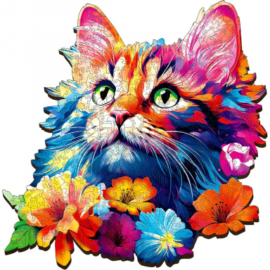 EscapeWelt Dřevěné puzzle Kočka 300 dílků