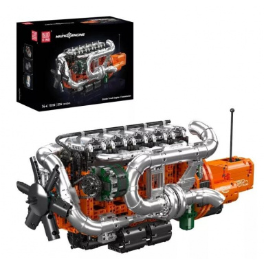 Mould King 10200 Riadový 6-valcový motor Scania s prevodovkou