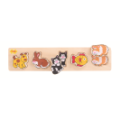 Bigjigs Baby Dřevěné vkládací puzzle domácí zvířata