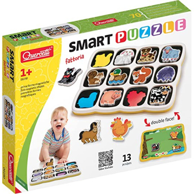 Quercetti 00230 Smart Puzzle magnetico Farm