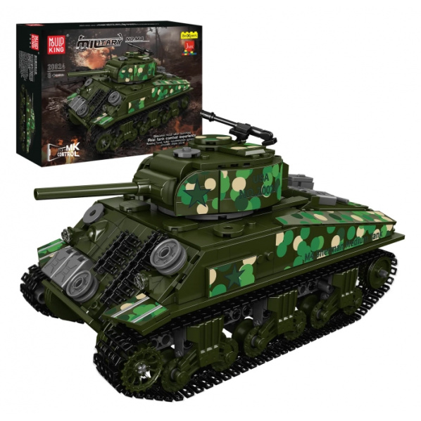 Mould King 20024 Americký stredný tank M4 Sherman R/C Mould King 20024 Americký stredný tank M4 Sherman R/C
