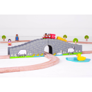 Bigjigs Rail Farma most s tunelom
