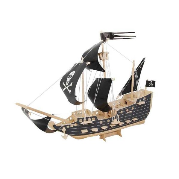 Woodcraft Dřevěné 3D puzzle pirátská loď Woodcraft Dřevěné 3D puzzle pirátská loď
