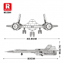 Reobrix 33041 Špionážne lietadlo SR-71 Blackbird 
