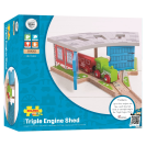 Bigjigs Rail Trojité depo s bránou
