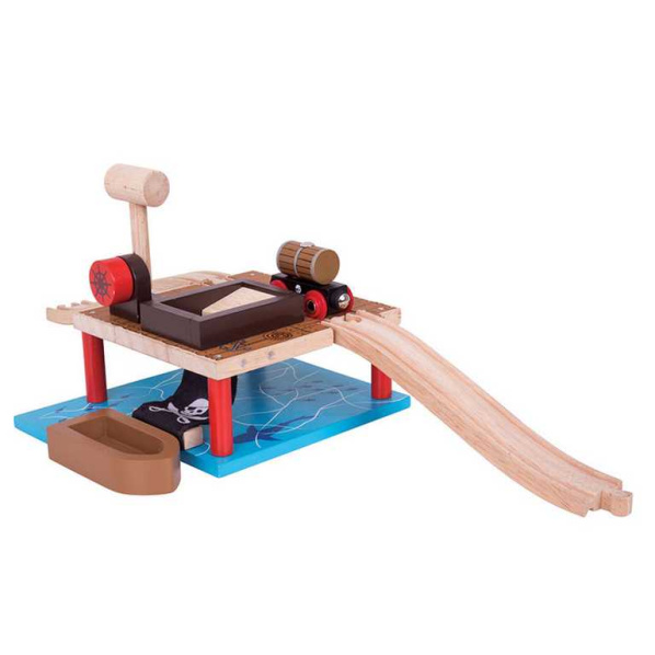 Bigjigs Rail Nakladanie barelov Bigjigs Rail Nakladanie barelov