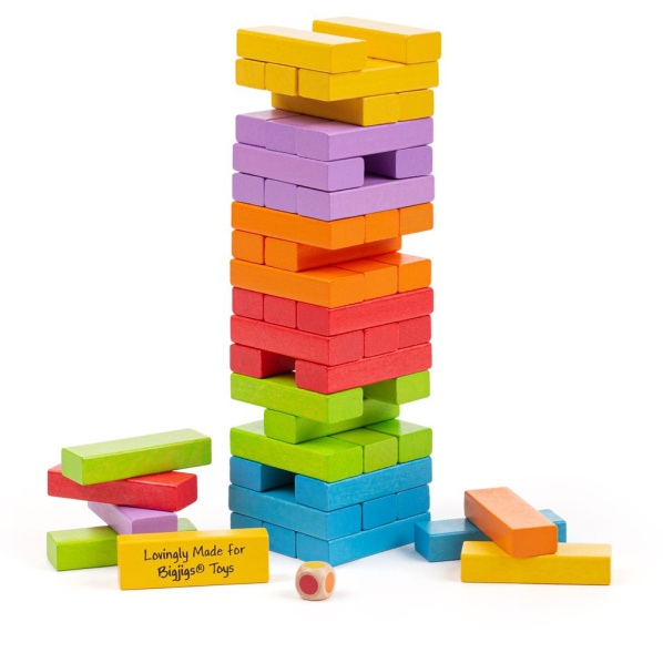 Bigjigs Toys Barevná Jenga Bigjigs Toys Barevná Jenga
