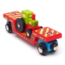 Bigjigs Rail Vagon s traktorom + 2 koľaje
