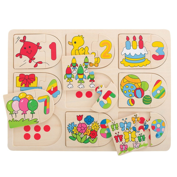 Bigjigs Toys Obrázkové počítací puzzle