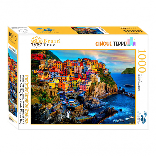 Brain Tree Puzzle Cinque Terre 1000 dílků Brain Tree Puzzle Cinque Terre 1000 dílků
