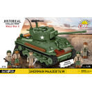 COBI 3118 Americký stredný tank WW Sherman M4A2E8(76)W
