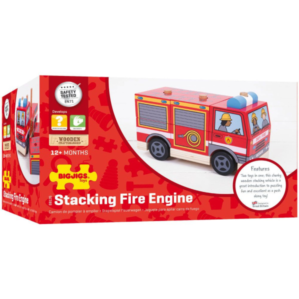 Bigjigs Baby – Nasadzovanie: hasičské vozidlo