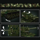 Mould King 20026 Sovietsky ťažký tank KV-2 R/C