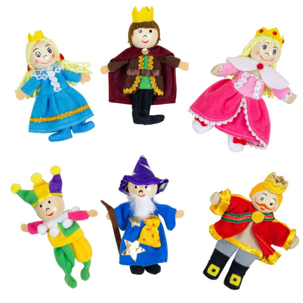 Bigjigs Toys Prstoví maňásci pohádkové postavičky z království Bigjigs Toys Prstoví maňásci pohádkové postavičky z království