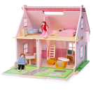 Bigjigs Toys Přenosný dřevěný domeček pro panenky
