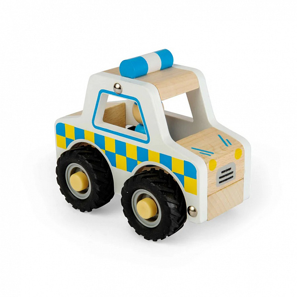 Bigjigs Toys Dřevěné mini policejní auto Bigjigs Toys Dřevěné mini policejní auto