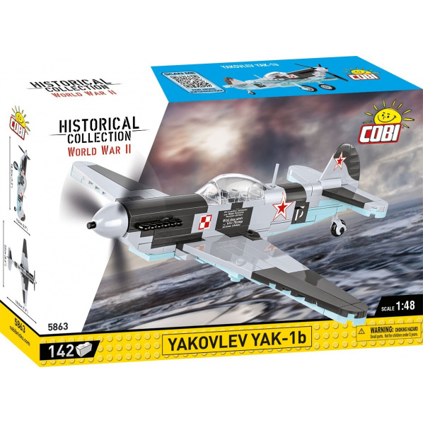 Cobi 5863 Sovietske stíhacie lietadlo Jakovlev Jak-1B Cobi 5863 Sovietske stíhacie lietadlo Jakovlev Jak-1B