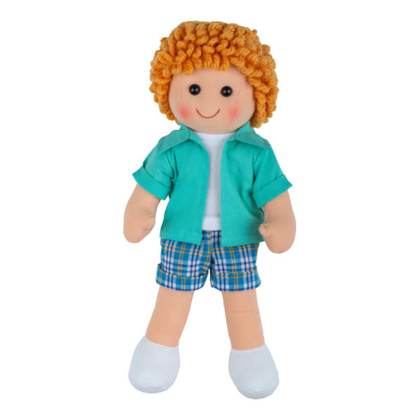 Bigjigs Toys Látková panenka Jacob 28 cm Bigjigs Toys Látková panenka Jacob 28 cm