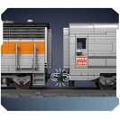 Mould King 12018 Americká dieselová lokomotíva EMD F7 s vagónom R/C