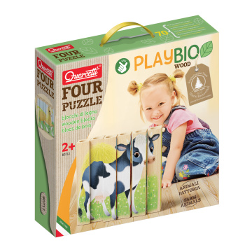 Quercetti 80712 Four Puzzle Zvieratá na statku