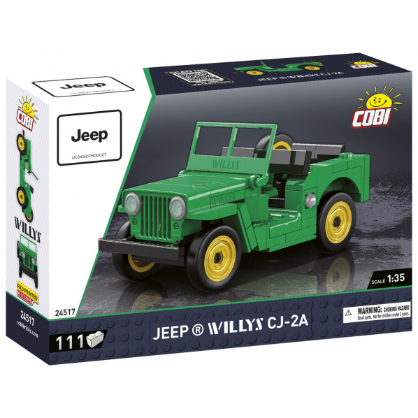 COBI 24517 Americký terénny automobil Jeep Willys CJ-2A