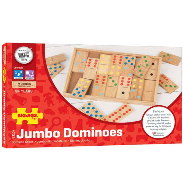 Bigjigs Toys – Veľké drevené domino Bigjigs Toys – Veľké drevené domino