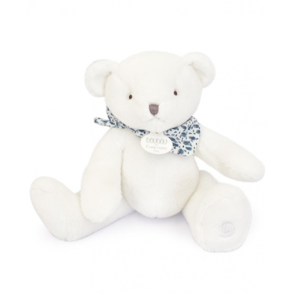 Doudou Plyšový medvídek bílý 25 cm Doudou Plyšový medvídek bílý 25 cm