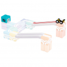 Qbi 224 Speed Challenge – rozširujúci balíček kreatívnej magnetickej stavebnice