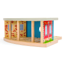 Bigjigs Rail Trojité depo s bránou