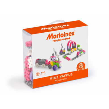 Marioinex 16-902837_PO MINI WAFLE – 140 ks Konstruktér (dívky)