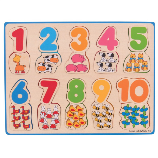 Bigjigs Toys Počítacie puzzle 2 Bigjigs Toys Počítacie puzzle 2