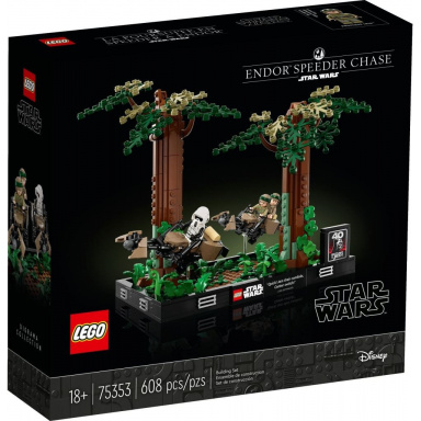 LEGO® Star Wars™ 75353 Naháňačka spídrov na planéte Endor™ – dioráma